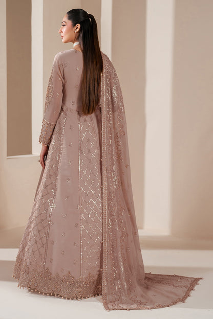 Alizeh | Handcrafted Eid Edit 25 | AF-HM-4031-Saffron S Soft Pink Chiffon