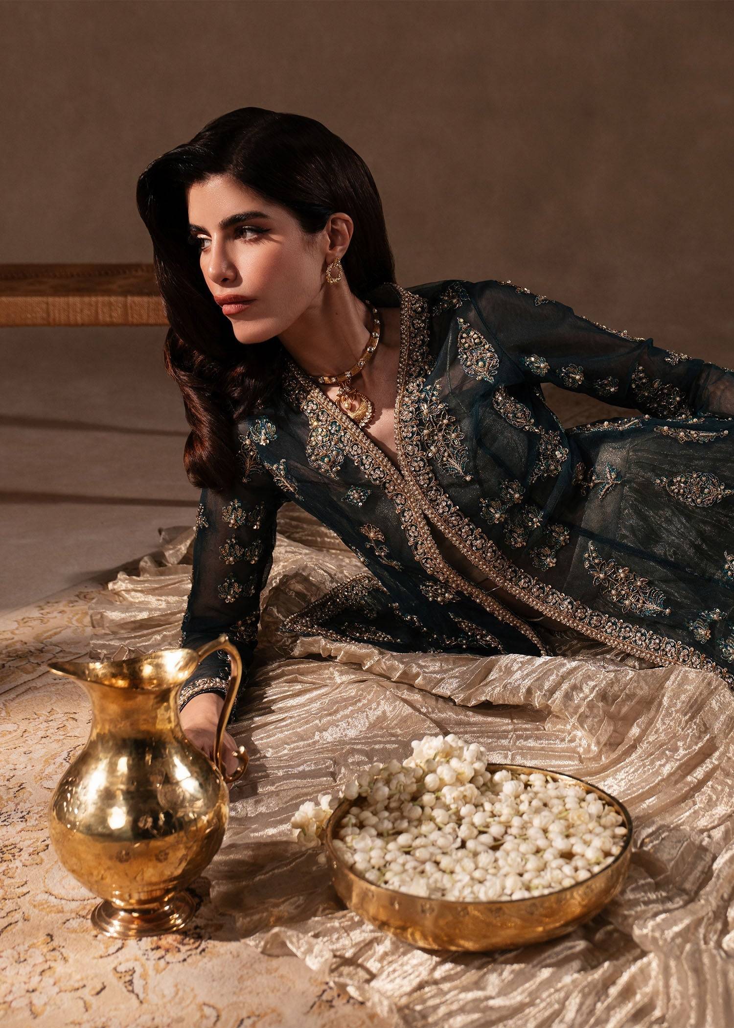 Sadaf Fawad Khan | Nafees Formals 25 | Nageenah - Pakistani Designer Dress - by Sadaf Fawad Khan | Type: Ladies Clothes - 100% Original at Saira Sultan