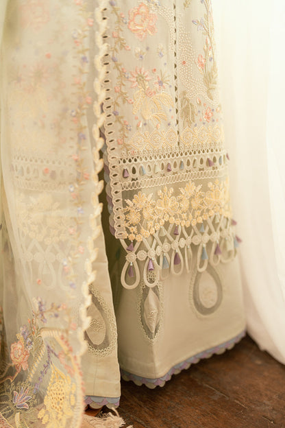 Qalamkar | Luxury Lawn Eid Edit | SB-08 Rimsha Custom Size Lawn Gray