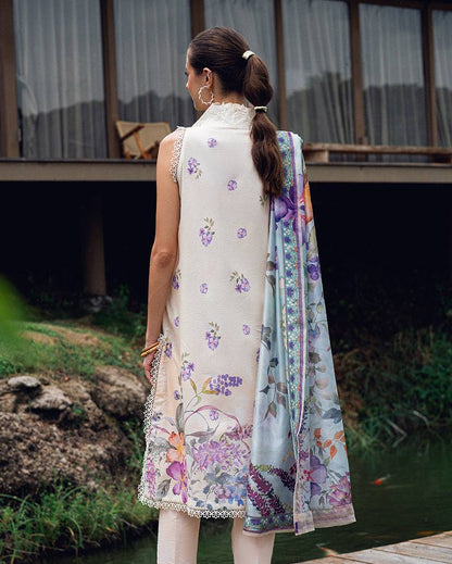 Roheenaz | Garden Veal Printed Lawn 25 | Bloom Glimmer - Pakistani Designer Dress - by Roheenaz | Type: Ladies Clothes - 100% Original at Saira Sultan