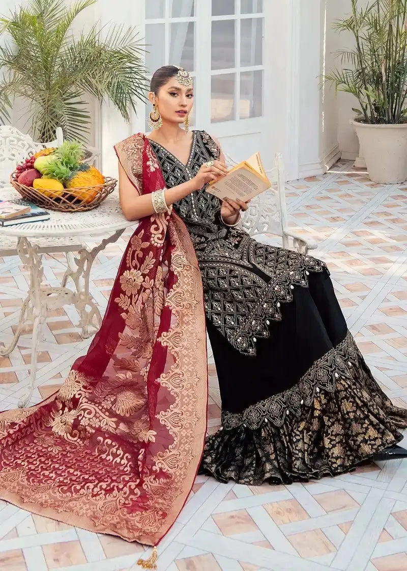 Akbar Aslam | Libas-e-Khas | Garnet - Pakistani Designer Dress - by Akbar Aslam | Type: Formal - 100% Original at Saira Sultan