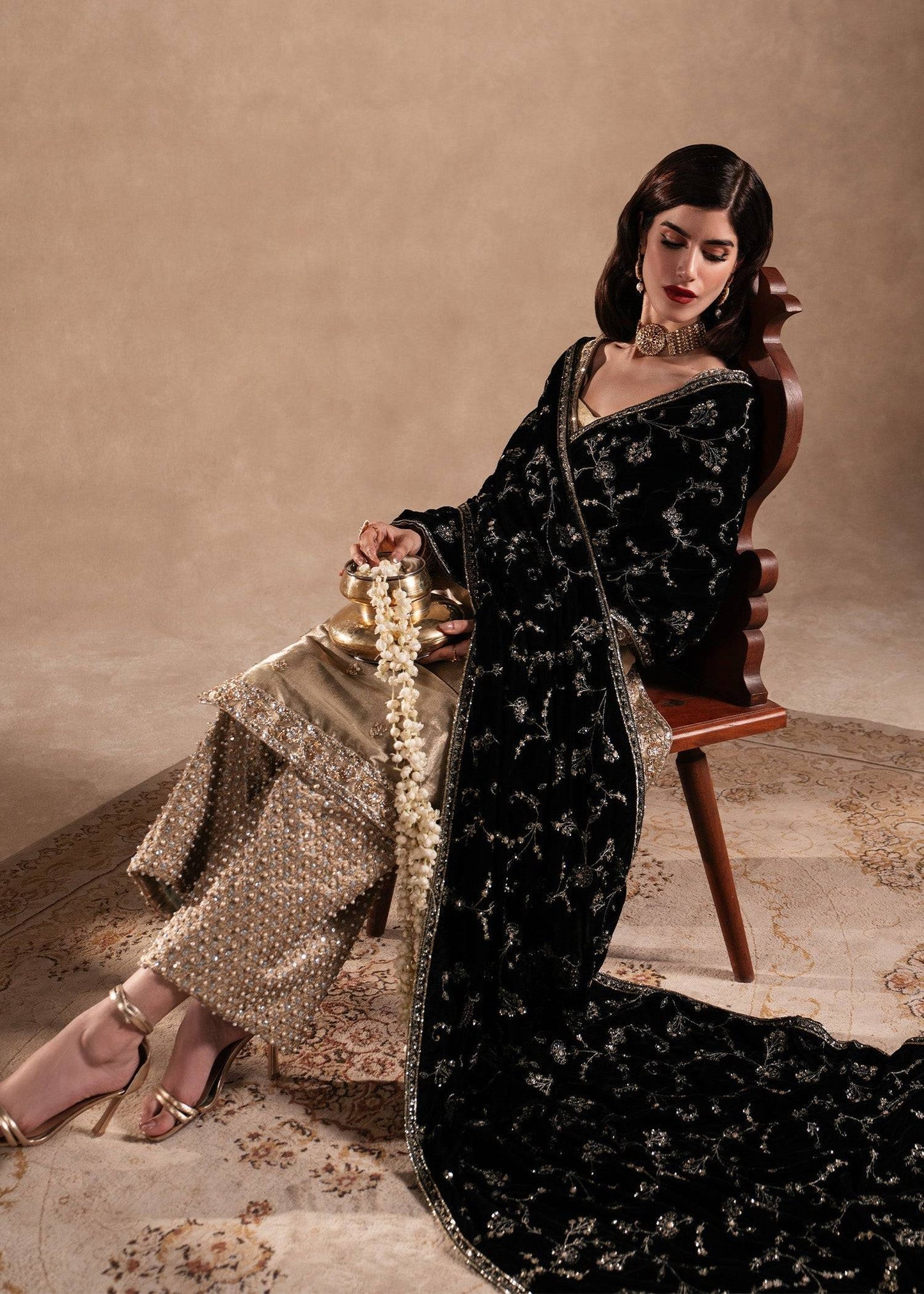 Sadaf Fawad Khan | Nafees Formals 25 | Nuhaz - Pakistani Designer Dress - by Sadaf Fawad Khan | Type: Ladies Clothes - 100% Original at Saira Sultan