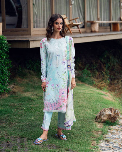 Roheenaz | Garden Veal Printed Lawn 25 | Twilight Fizz - Pakistani Designer Dress - by Roheenaz | Type: Ladies Clothes - 100% Original at Saira Sultan