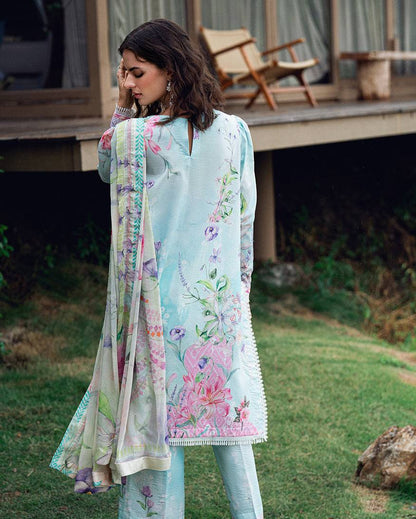 Roheenaz | Garden Veal Printed Lawn 25 | Twilight Fizz - Pakistani Designer Dress - by Roheenaz | Type: Ladies Clothes - 100% Original at Saira Sultan