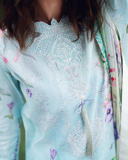Roheenaz | Garden Veal Printed Lawn 25 | Twilight Fizz - Pakistani Designer Dress - by Roheenaz | Type: Ladies Clothes - 100% Original at Saira Sultan