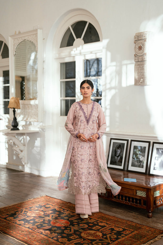 Florent | Eid Edits Luxury Lawn | FEE-3A L Mauve Lawn
