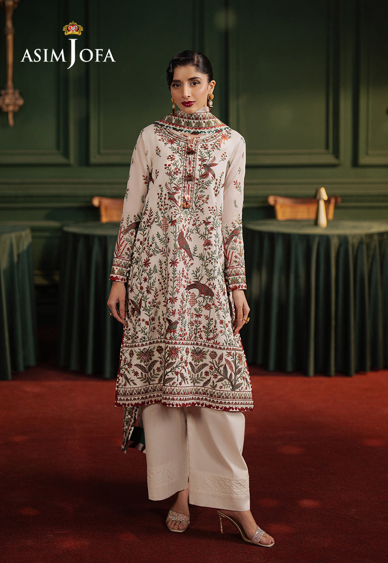 Asim Jofa | Premium Festive | AJPF-30 XS Off White Cotton Net