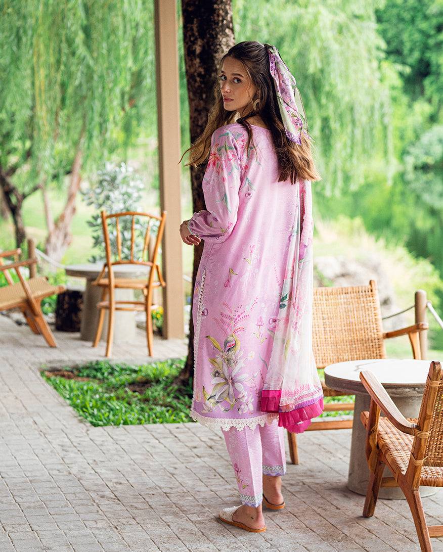 Roheenaz | Garden Veal Printed Lawn 25 | Rosey Daze - Pakistani Designer Dress - by Roheenaz | Type: Ladies Clothes - 100% Original at Saira Sultan