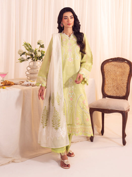 Faiza Faisal | Celine Eid 25 | IRIS XS Mint Green Lawn