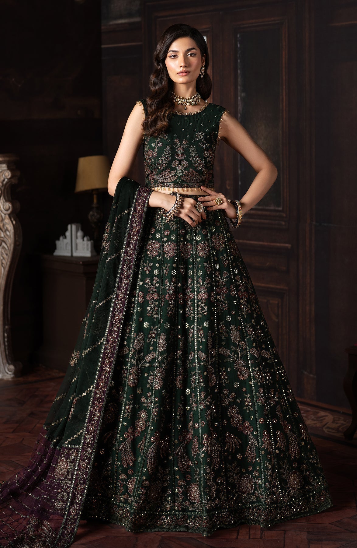 Zarif | Rouge Formals | ZRW 01 ELIZABETH - Pakistani Designer Dress - by Zarif | Type: Formal - 100% Original at Saira Sultan