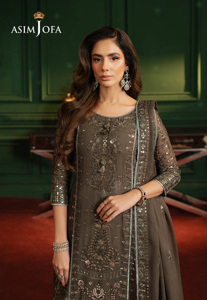 Asim Jofa | Premium Festive | AJPF-21 S Gray Chiffon