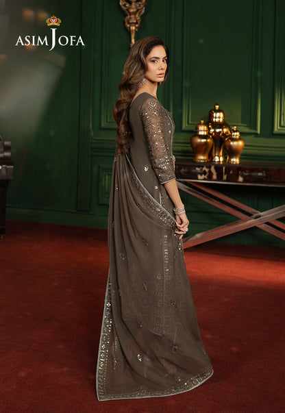 Asim Jofa | Premium Festive | AJPF-21 L Gray Chiffon