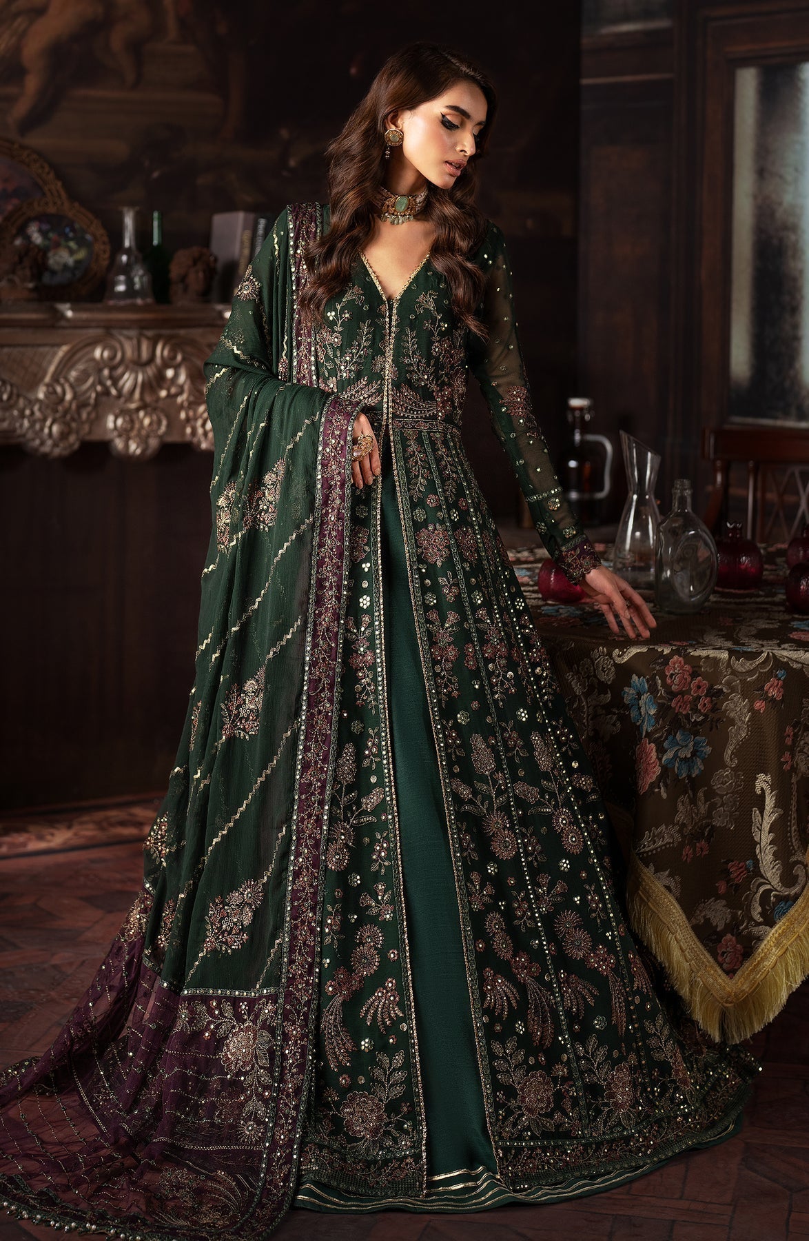 Zarif | Rouge Formals | ZRW 01 ELIZABETH - Pakistani Designer Dress - by Zarif | Type: Formal - 100% Original at Saira Sultan