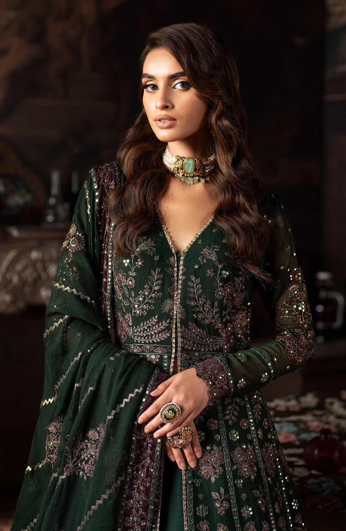 Zarif | Rouge Formals | ZRW 01 ELIZABETH - Pakistani Designer Dress - by Zarif | Type: Formal - 100% Original at Saira Sultan