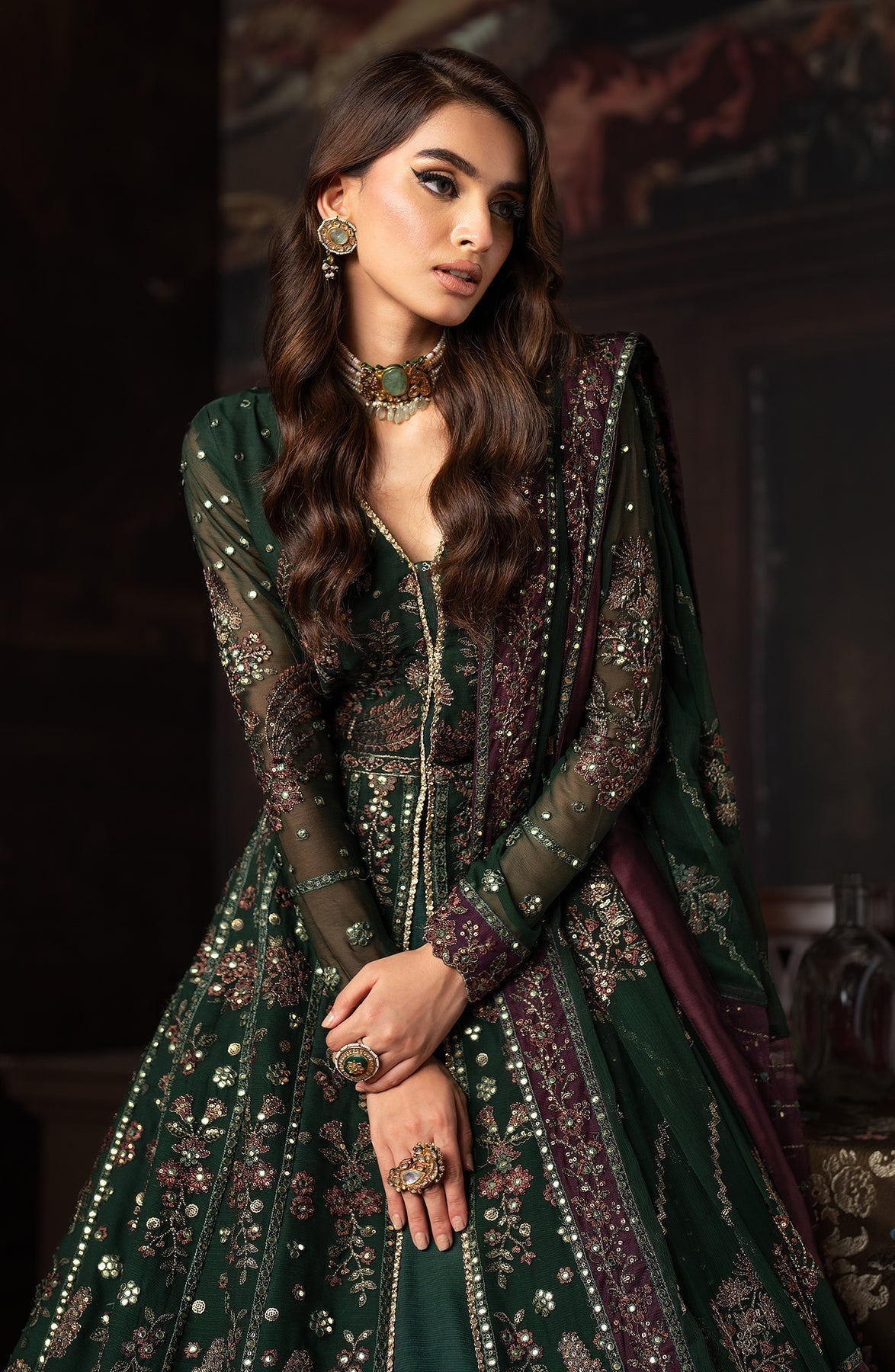 Zarif | Rouge Formals | ZRW 01 ELIZABETH - Pakistani Designer Dress - by Zarif | Type: Formal - 100% Original at Saira Sultan