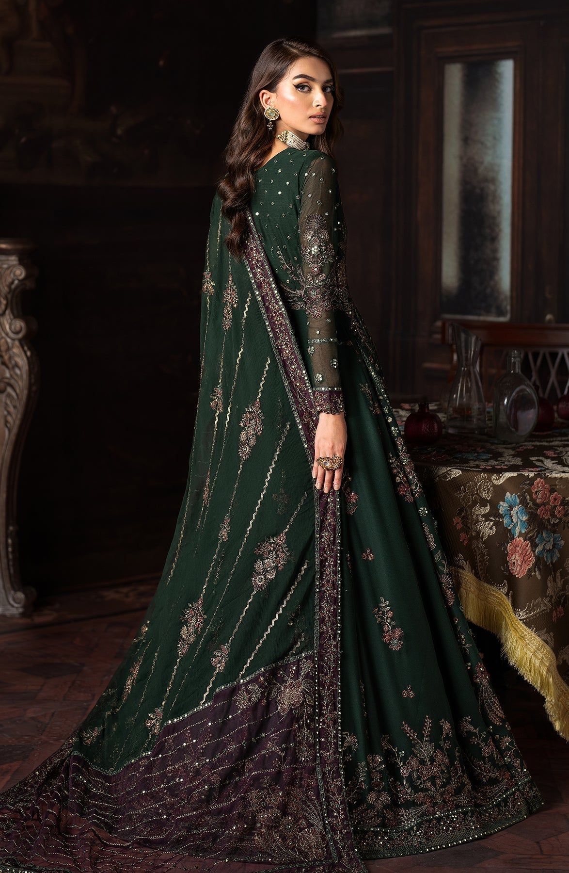 Zarif | Rouge Formals | ZRW 01 ELIZABETH - Pakistani Designer Dress - by Zarif | Type: Formal - 100% Original at Saira Sultan
