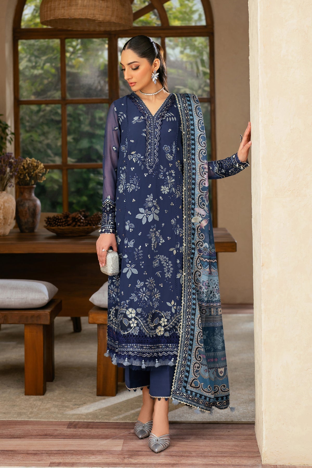 Xenia Formals | Niran Formals | VERENA XL Navy Chiffon