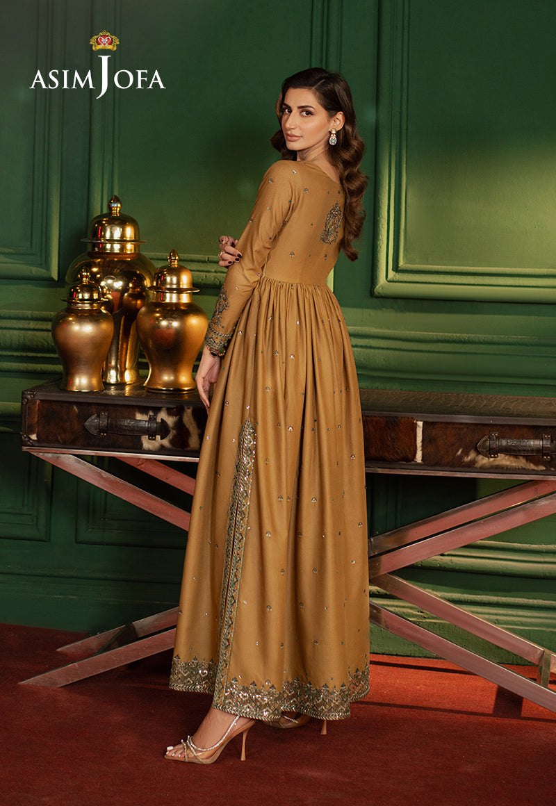 Asim Jofa | Premium Festive | AJPF-20 S Mustard Boski Silk