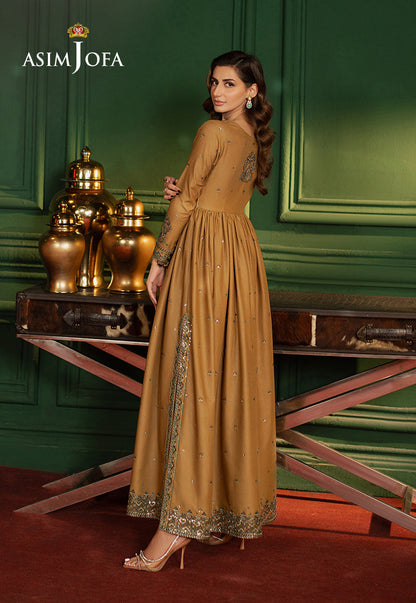 Asim Jofa | Premium Festive | AJPF-20 S Mustard Boski Silk
