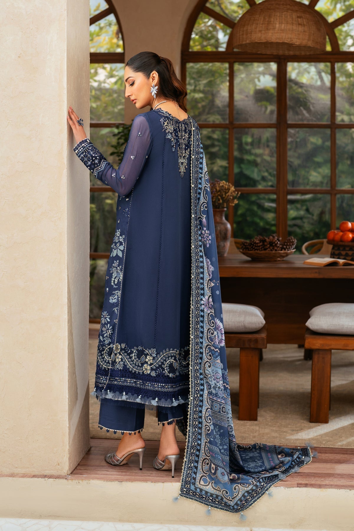 Xenia Formals | Niran Formals | VERENA S Navy Chiffon