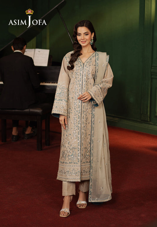 Asim Jofa | Premium Festive | AJPF-29 XS Beige Silk