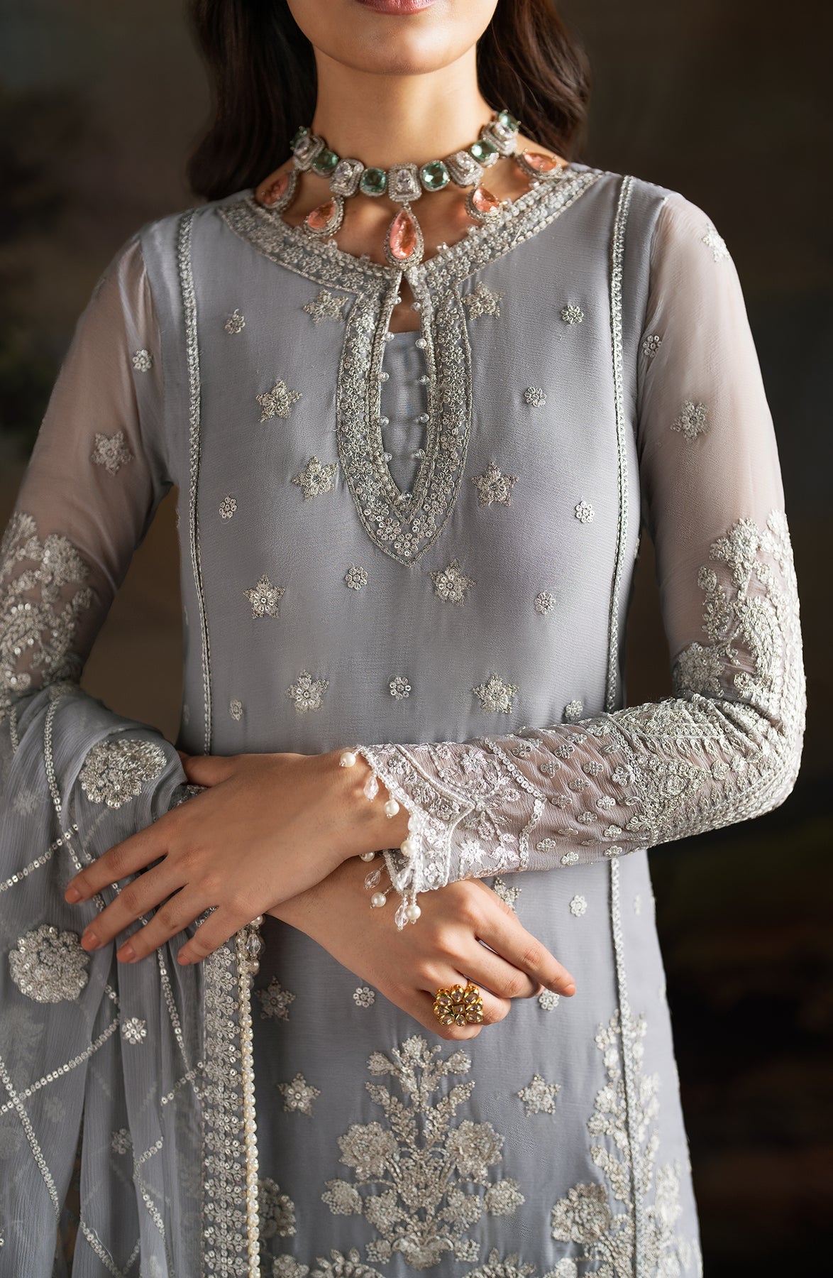 Zarif | Rouge Formals | ZRW 03 ADELINE - Pakistani Designer Dress - by Zarif | Type: Formal - 100% Original at Saira Sultan