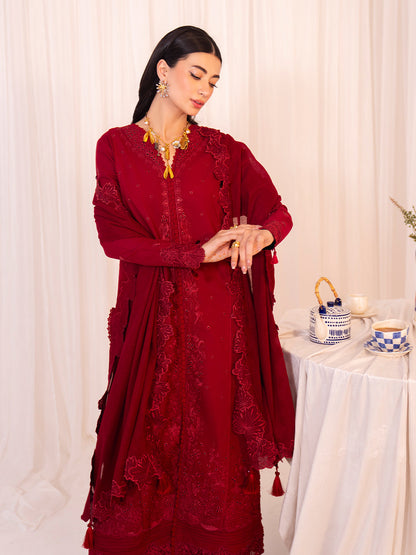 Faiza Faisal | Celine Eid 25 | MAREN XL Red Lawn