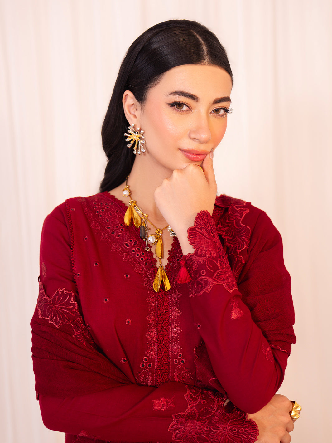 Faiza Faisal | Celine Eid 25 | MAREN M Red Lawn