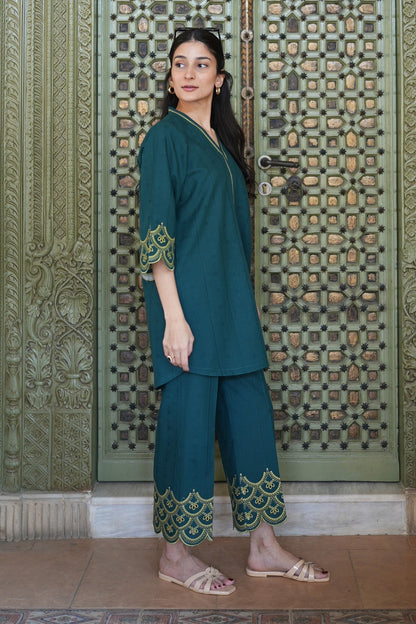 Sahar | Ready to Wear Basics | Meadowscape XL Sea Green Dobby Jacquard