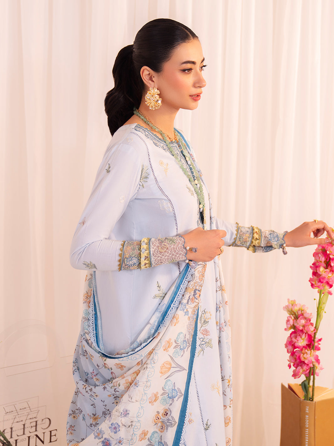 Faiza Faisal | Celine Eid 25 | ROMY M Gray Lawn