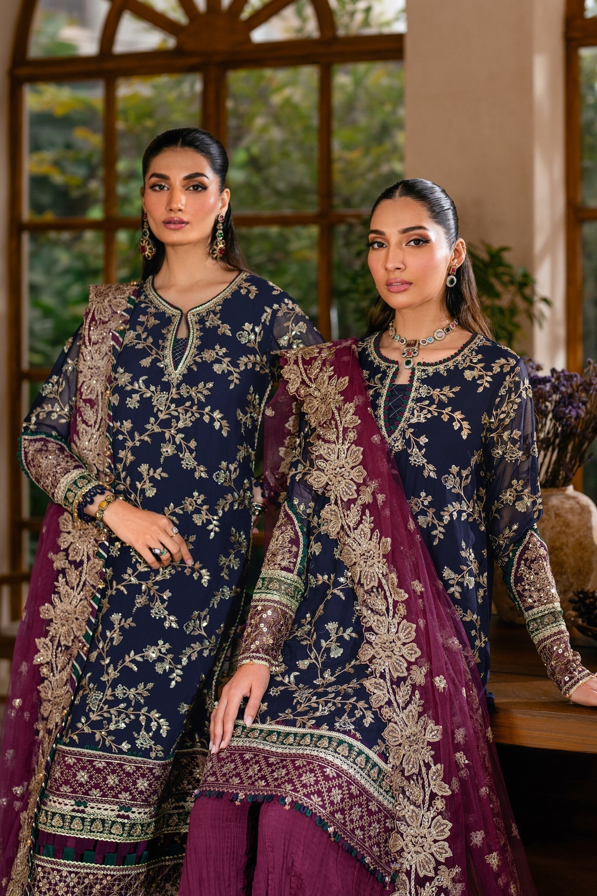 Xenia Formals | Niran Formals | SERAPHINA Custom Size Dark Blue Long Shirt