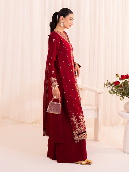 Faiza Faisal | Celine Eid 25 | ELINA L Maroon Lawn