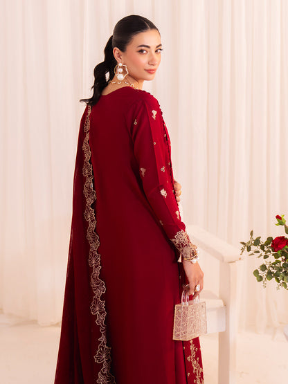 Faiza Faisal | Celine Eid 25 | ELINA S Maroon Lawn