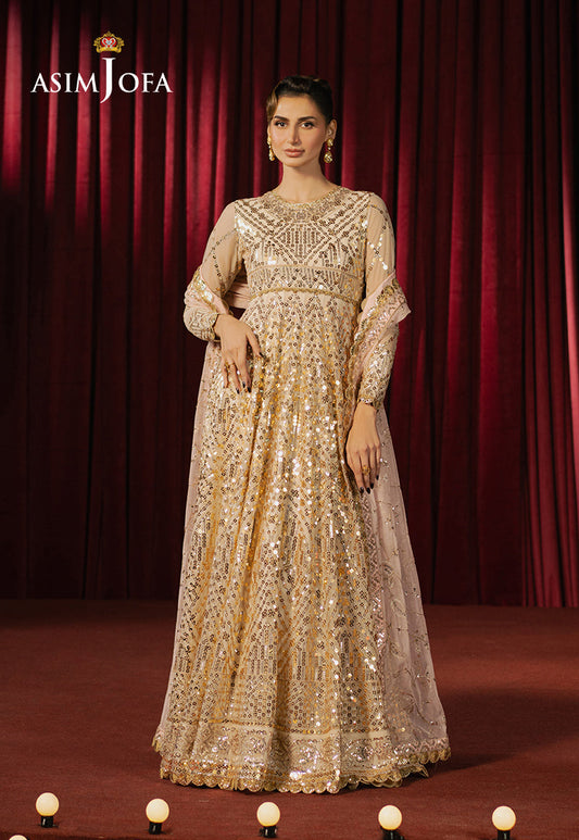 Asim Jofa | Premium Festive | AJPF-18 XS Beige Net