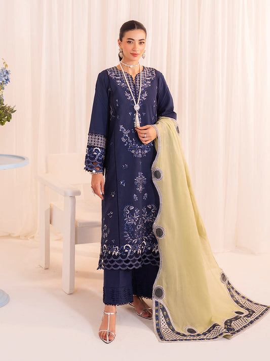 Faiza Faisal | Celine Eid 25 | SOFIE XS Navy Blue Lawn