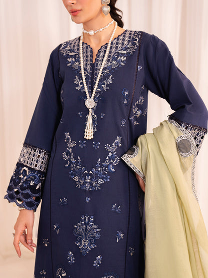 Faiza Faisal | Celine Eid 25 | SOFIE M Navy Blue Lawn