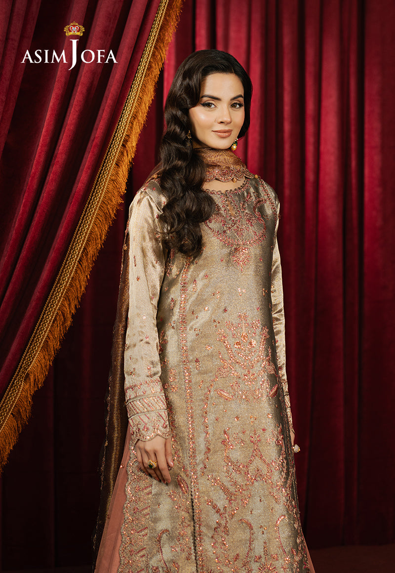Asim Jofa | Premium Festive | AJPF-16 M Silver Zari Tissue