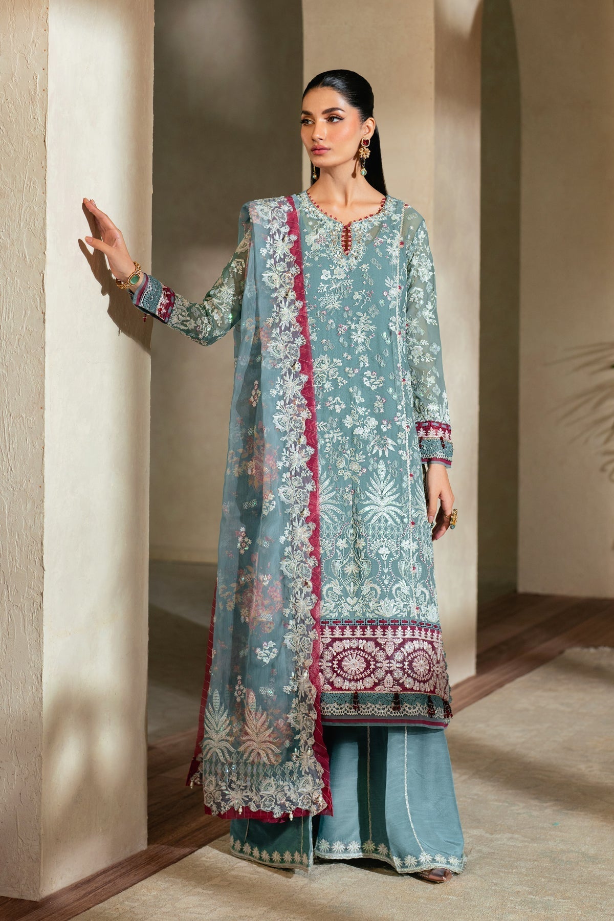 Xenia Formals | Niran Formals | ELYSIA XS Pastel Blue Chiffon