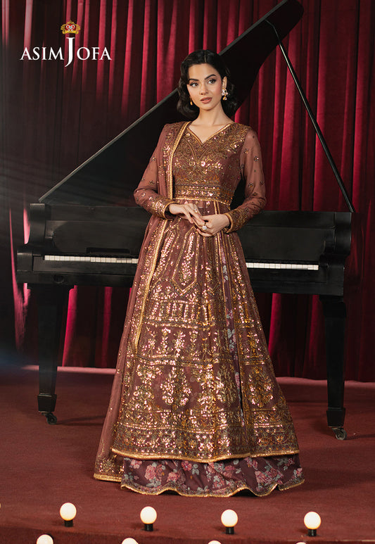 Asim Jofa | Premium Festive | AJPF-36 XS Brown Chiffon