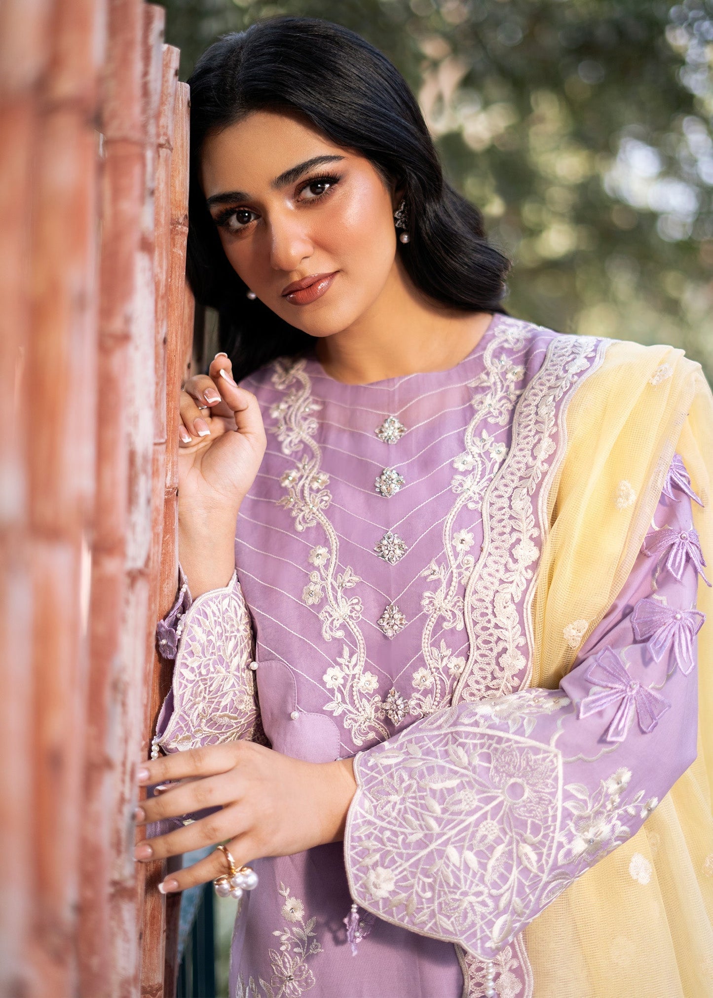 Fozia Khalid | Blossom Festive Lawn 25 | Iris L Lilac Lawn