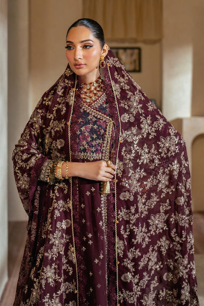 Xenia Formals | Niran Formals | LUNE L Maroon Saree