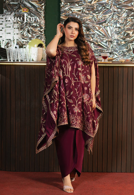Asim Jofa | Premium Festive | AJPF-04 XS Magenta Chiffon
