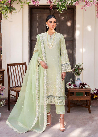 Akbar Aslam | Pret Lawn | CHIC S Tea Green Lawn