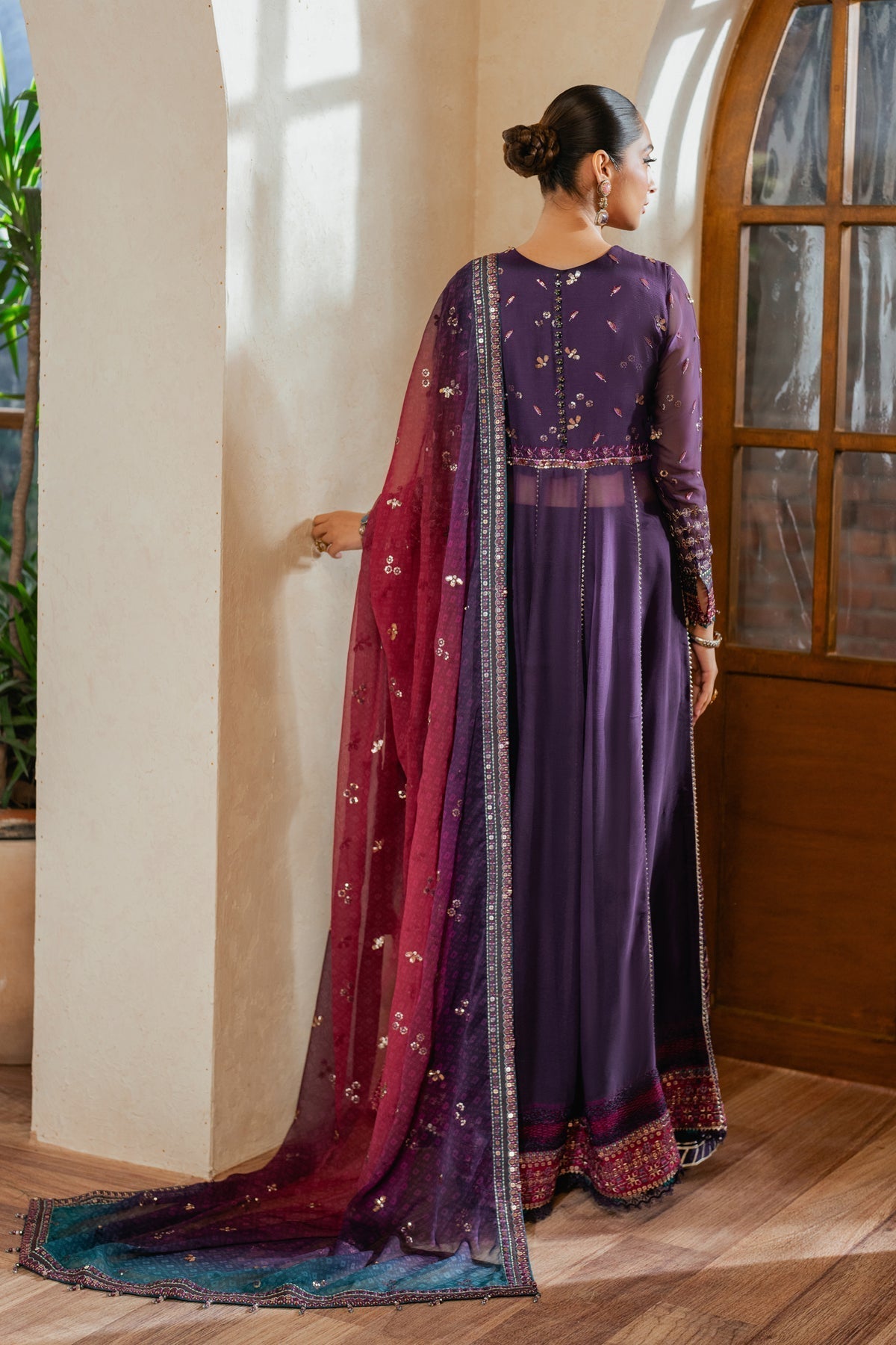Xenia Formals | Niran Formals | SOURATI XS Dark Purple Angrakha