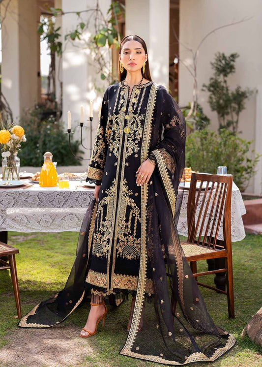 Akbar Aslam | Pret Lawn | HARMONIE S Black Lawn