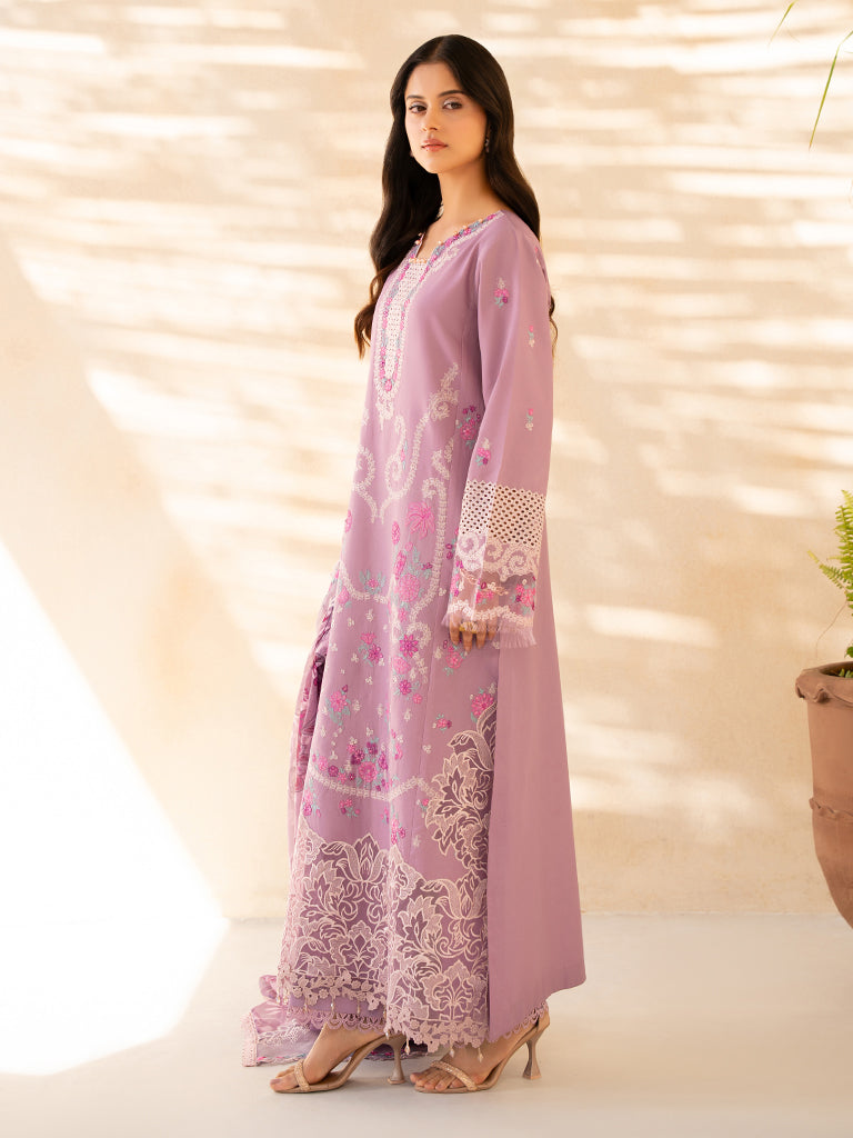 Rajbari | Jahaan Premium Festive Lawn | SILA (Jahan) 3-B S Lilac Lawn