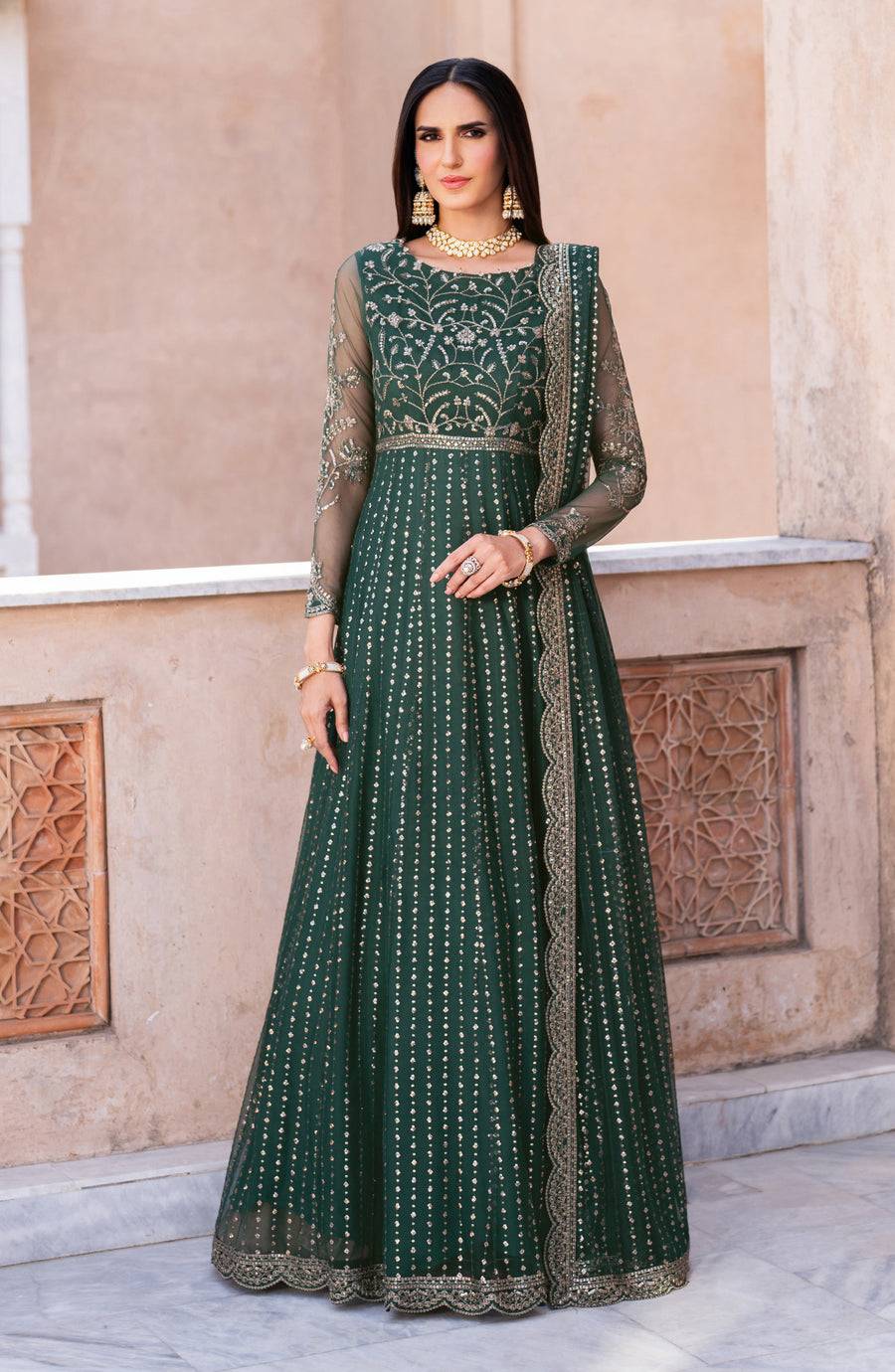 Zarif | Sahiba Formals | UNST-SBA-05 KERAN - Pakistani Designer Dress - by Zarif - Type : Ladies Clothes - 100% Original at Saira Sultan