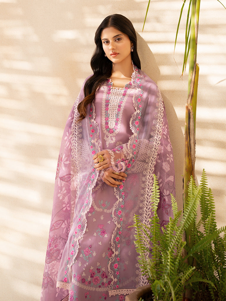 Rajbari | Jahaan Premium Festive Lawn | SILA (Jahan) 3-B M Lilac Lawn