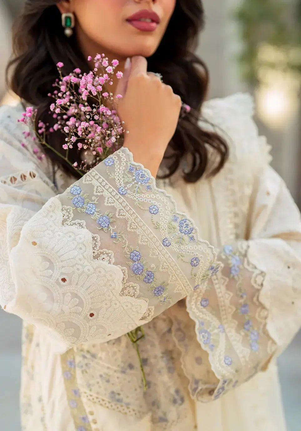 Zarqash | Belle Ame 24 | BL 002 Rosettes - Pakistani Designer Dress - by Zarqash | Type: Luxury - 100% Original at Saira Sultan