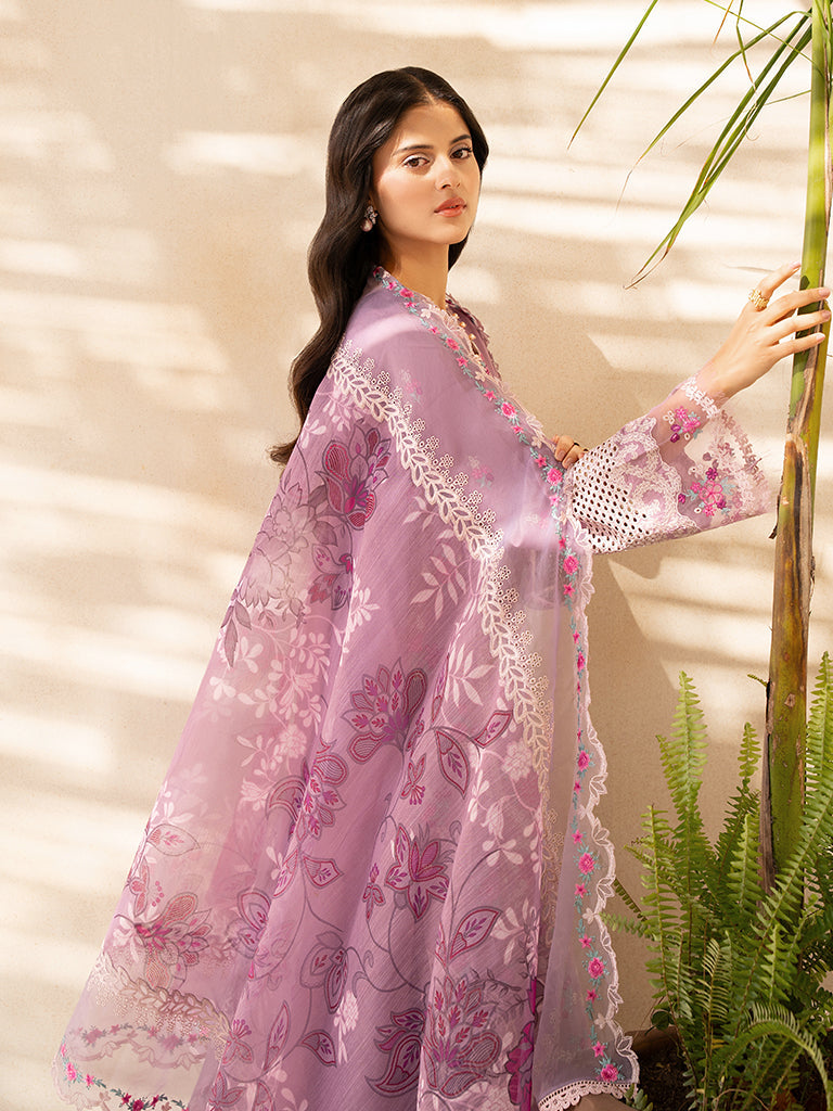 Rajbari | Jahaan Premium Festive Lawn | SILA (Jahan) 3-B L Lilac Lawn